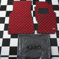 Karo R32 GTR Front Mat Set - Red/Black