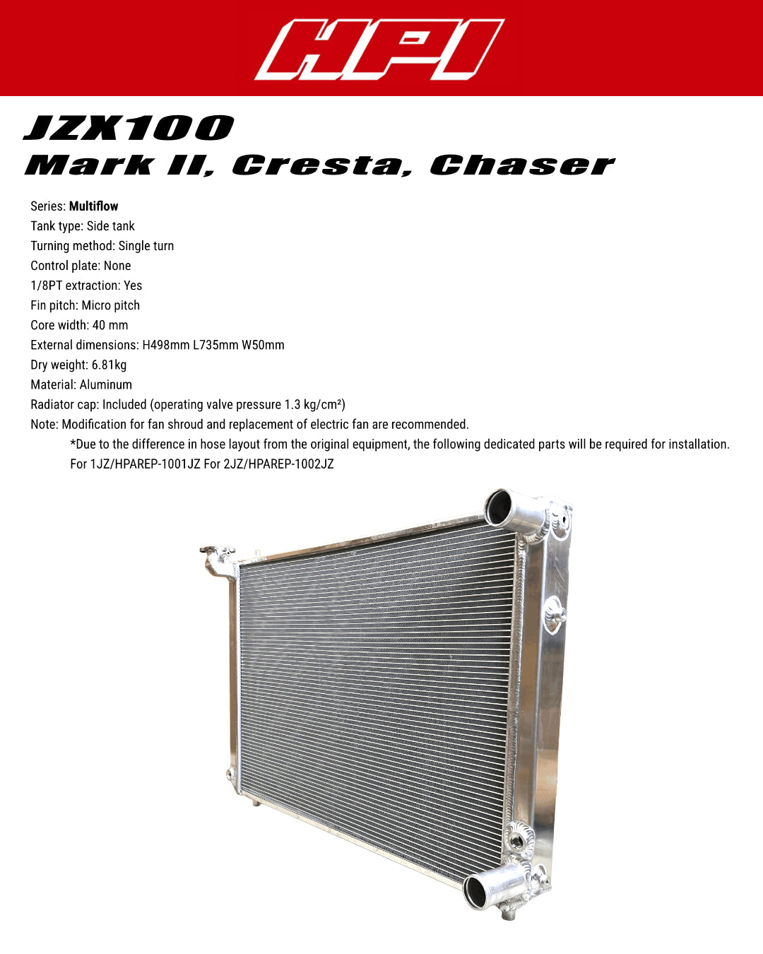 HPI Radiator Kit
