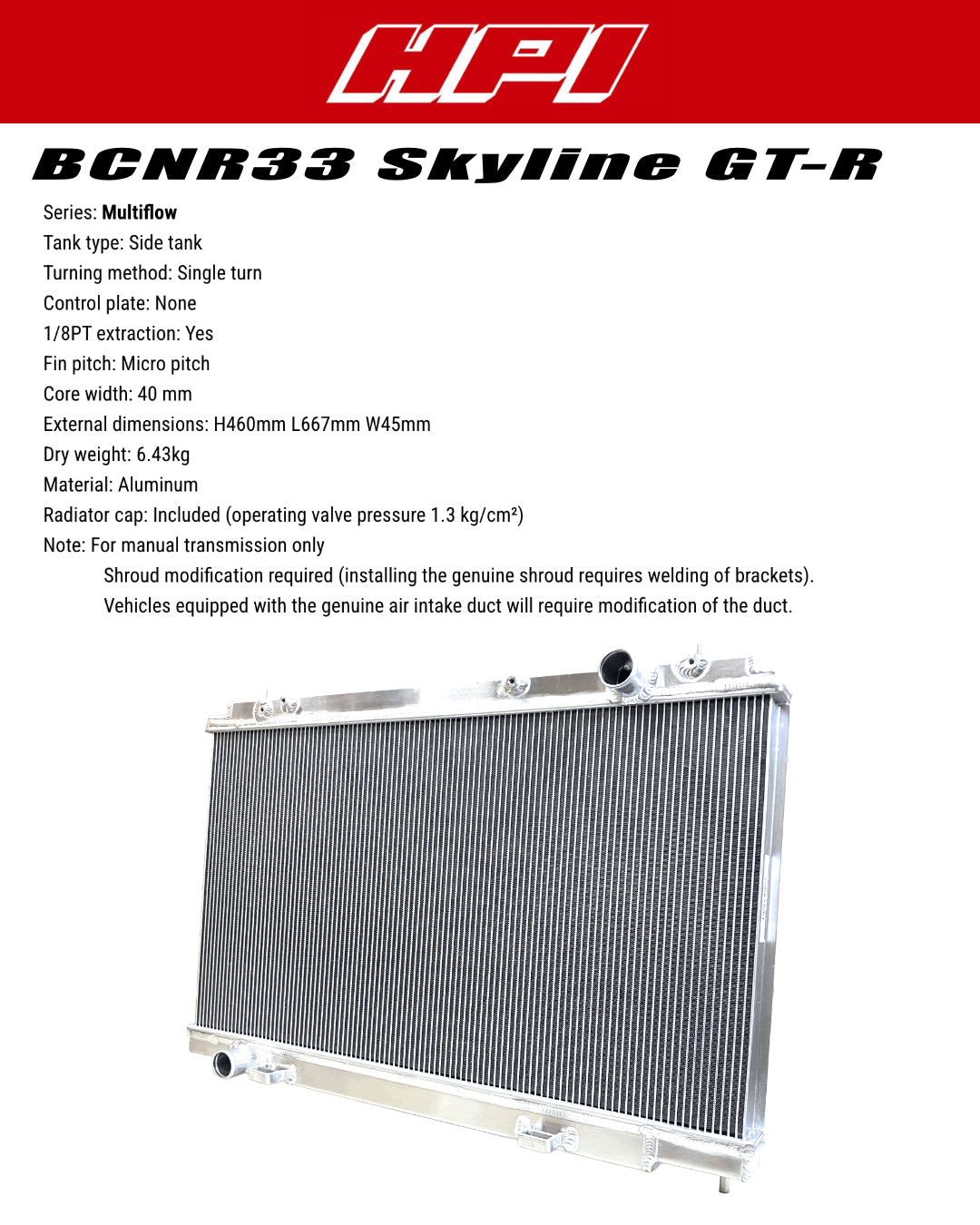 HPI Radiator Kit
