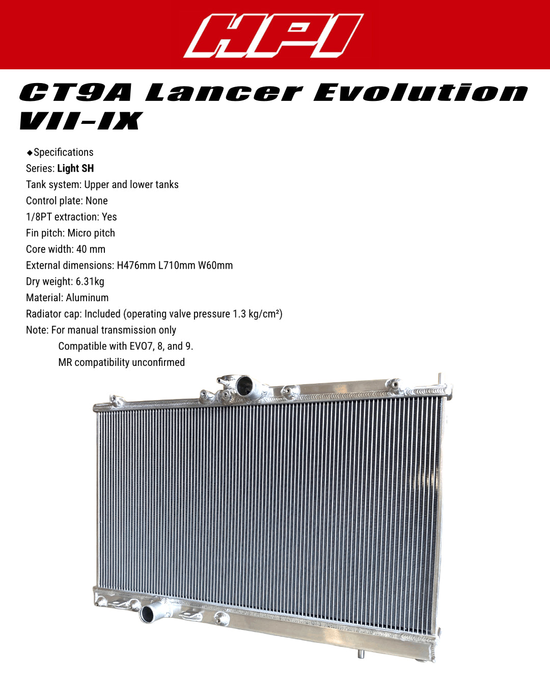 HPI Radiator Kit