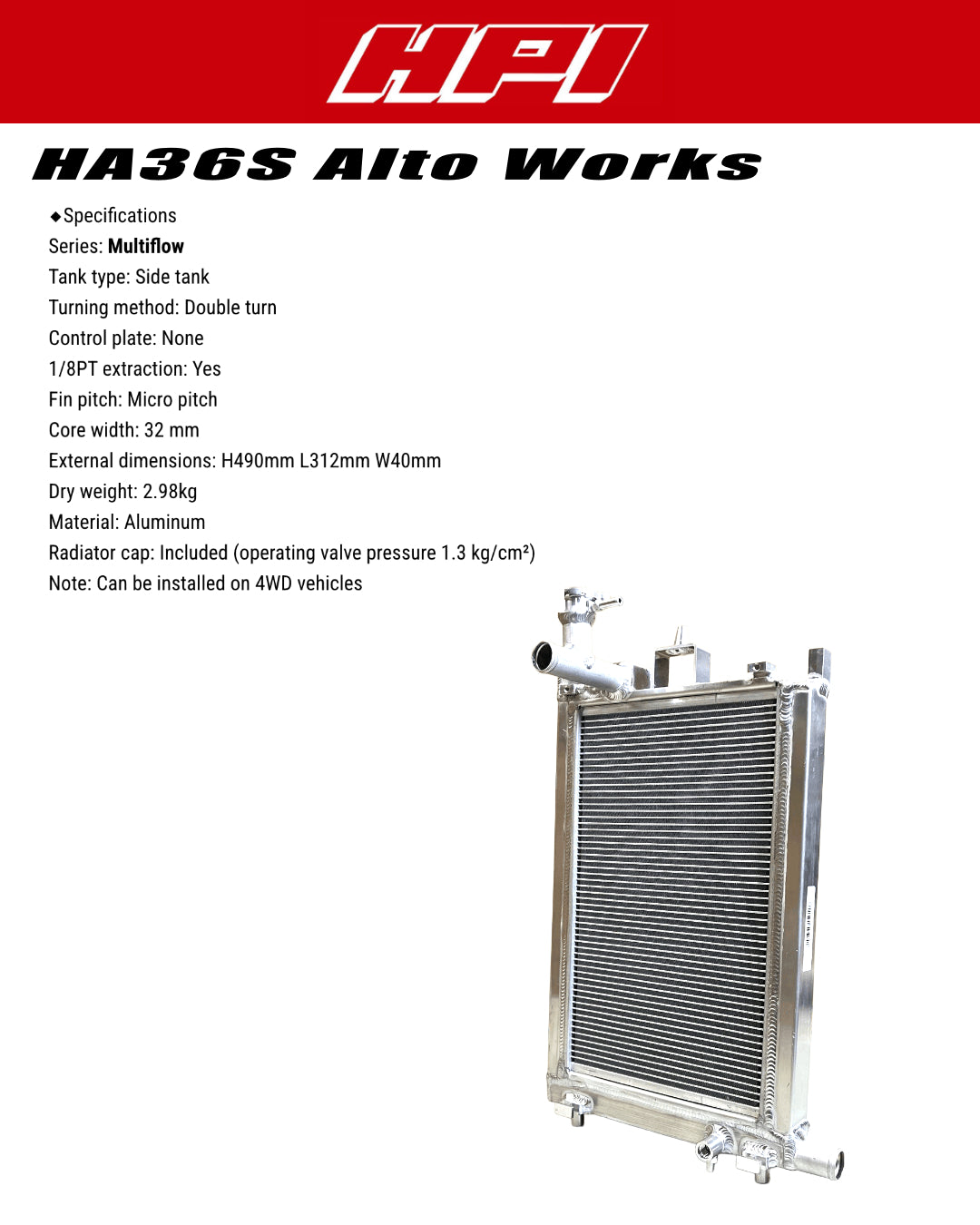 HPI Radiator Kit