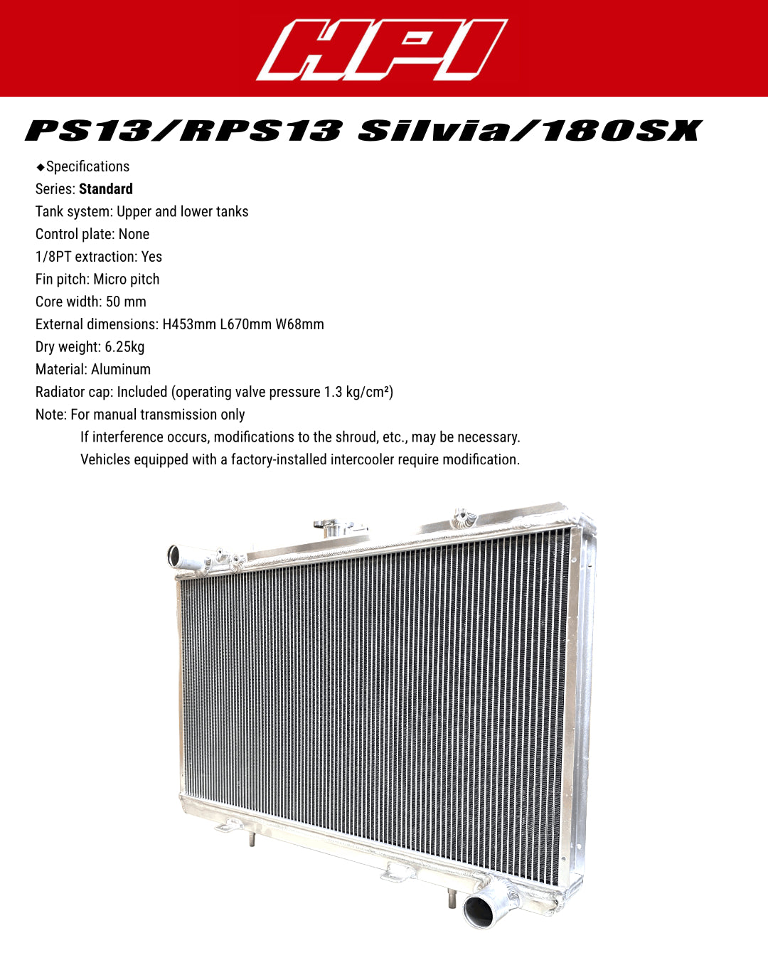 HPI Radiator Kit