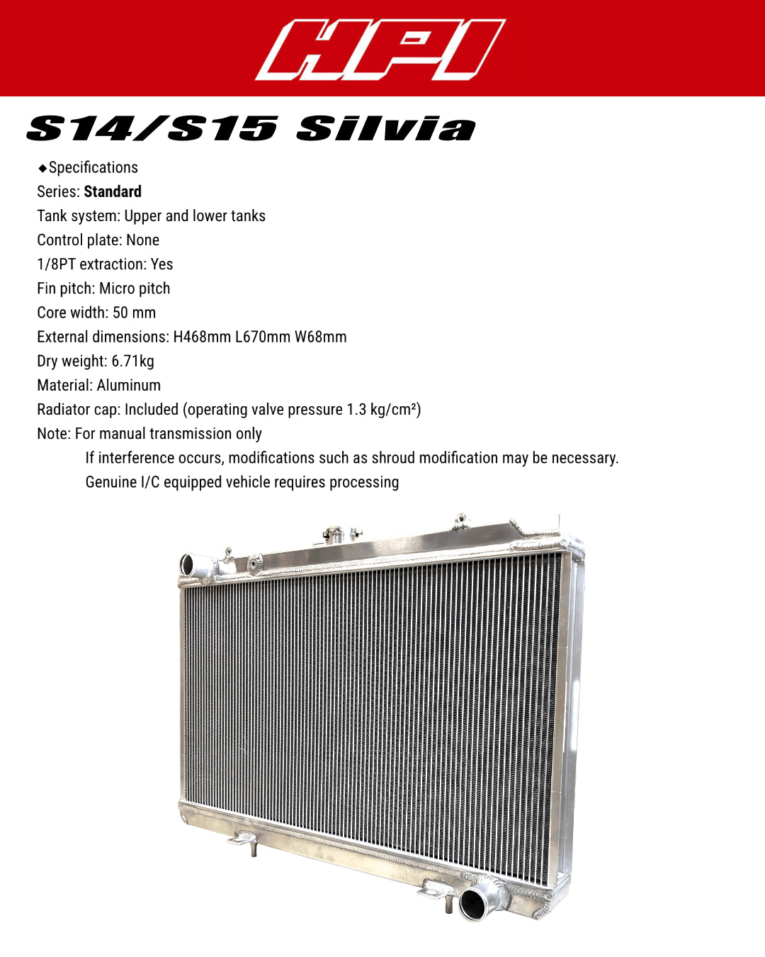 HPI Radiator Kit
