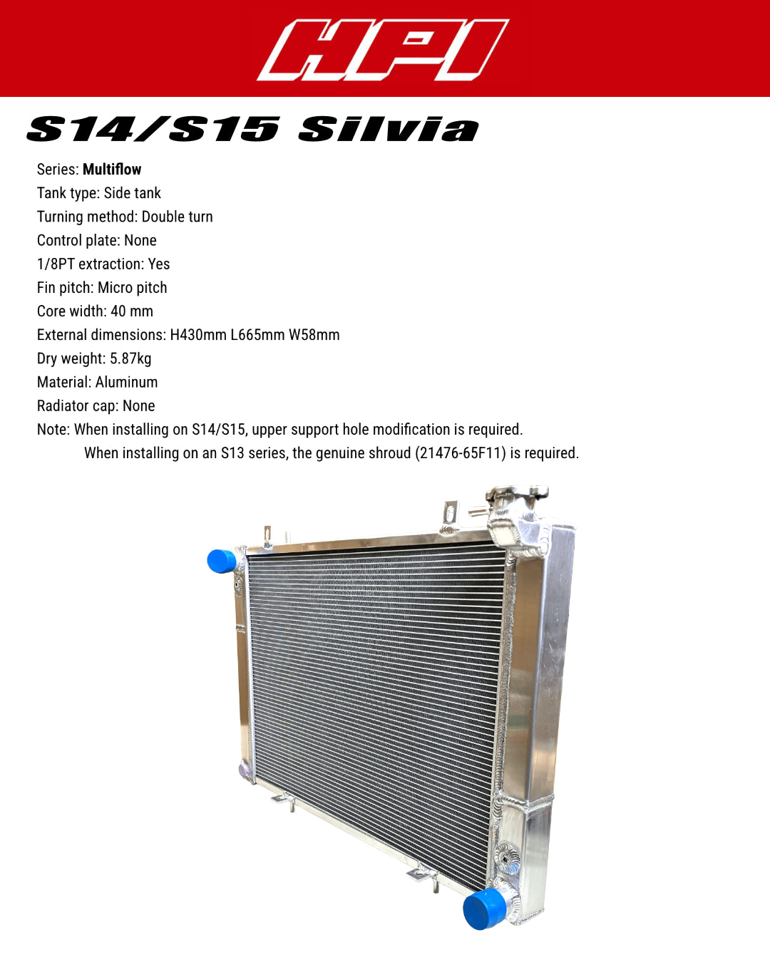 HPI Radiator Kit