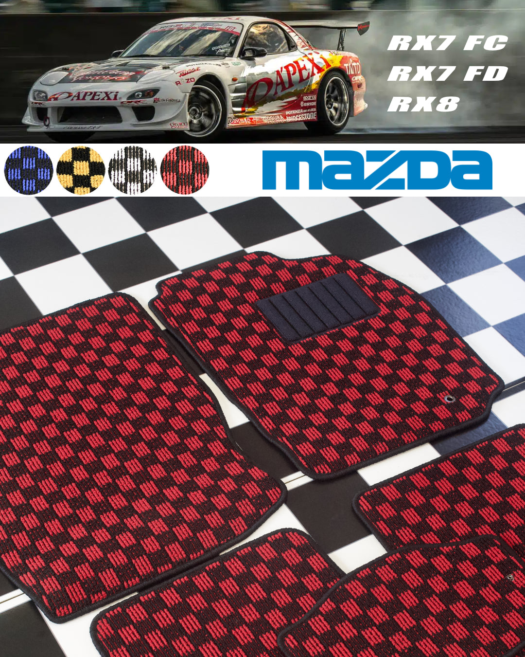 5-Piece Mat Set for Mazda Models