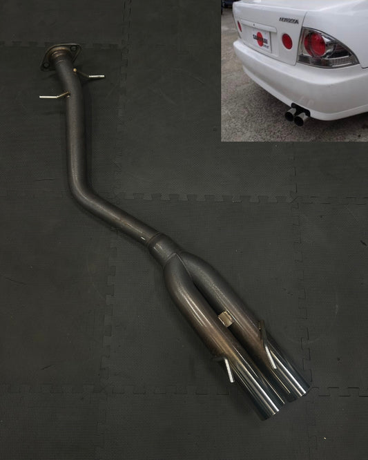 Straight-Pipe Dual Exhaust System for SXE/GXE10 Altezza