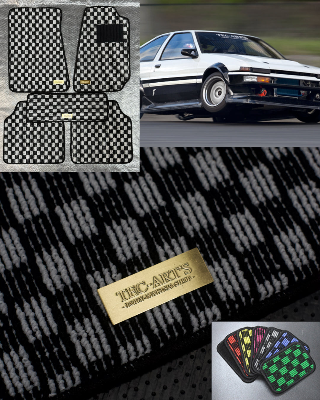 Tec Art's AE86 5 Piece Mat Set